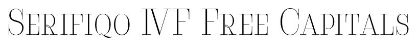 Serifiqo 4F Free Capitals font